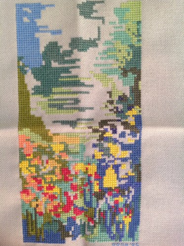 Lillies in the water cross stitch