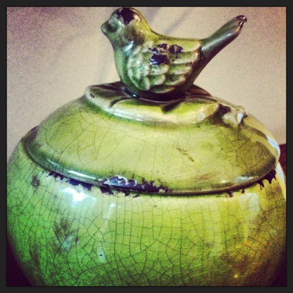 Green vase