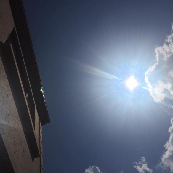 I took this pic lying down and staring up into the sky