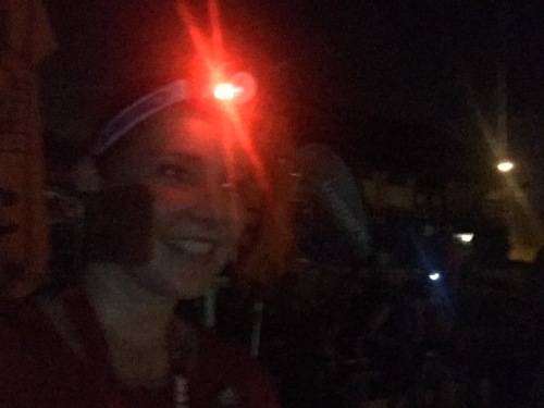 Super bright headlamps! I look like I'm about to go looking for gold!