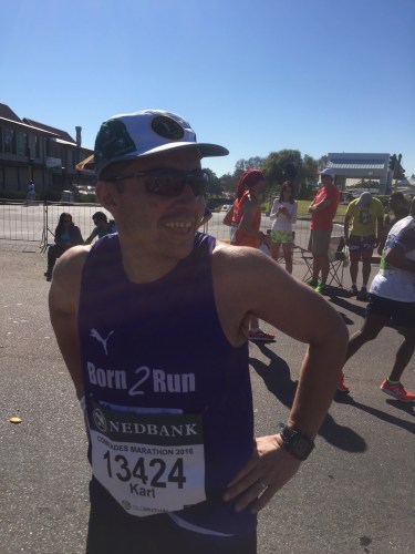 Meeting KK at Hillcrest 60km mark