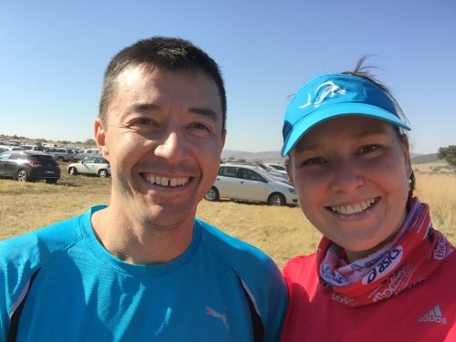 Me and KK after the trail running race