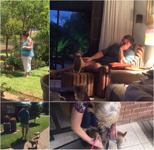 Staying with my parents in the retirement home hugs and kisses