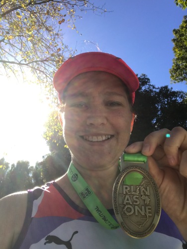 two oceans half marathon medal and photo