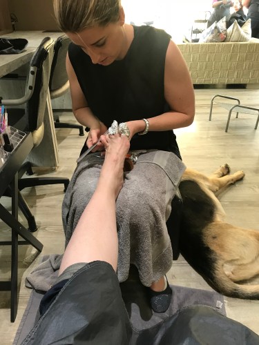 pedicure at lemonade skin and nail bar